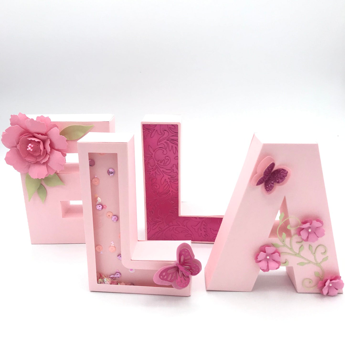 Adriana Ortiz Designs 3D letters 3D Letters for Personalized Decor. Handcrafted Eco-Friendly Paper Art