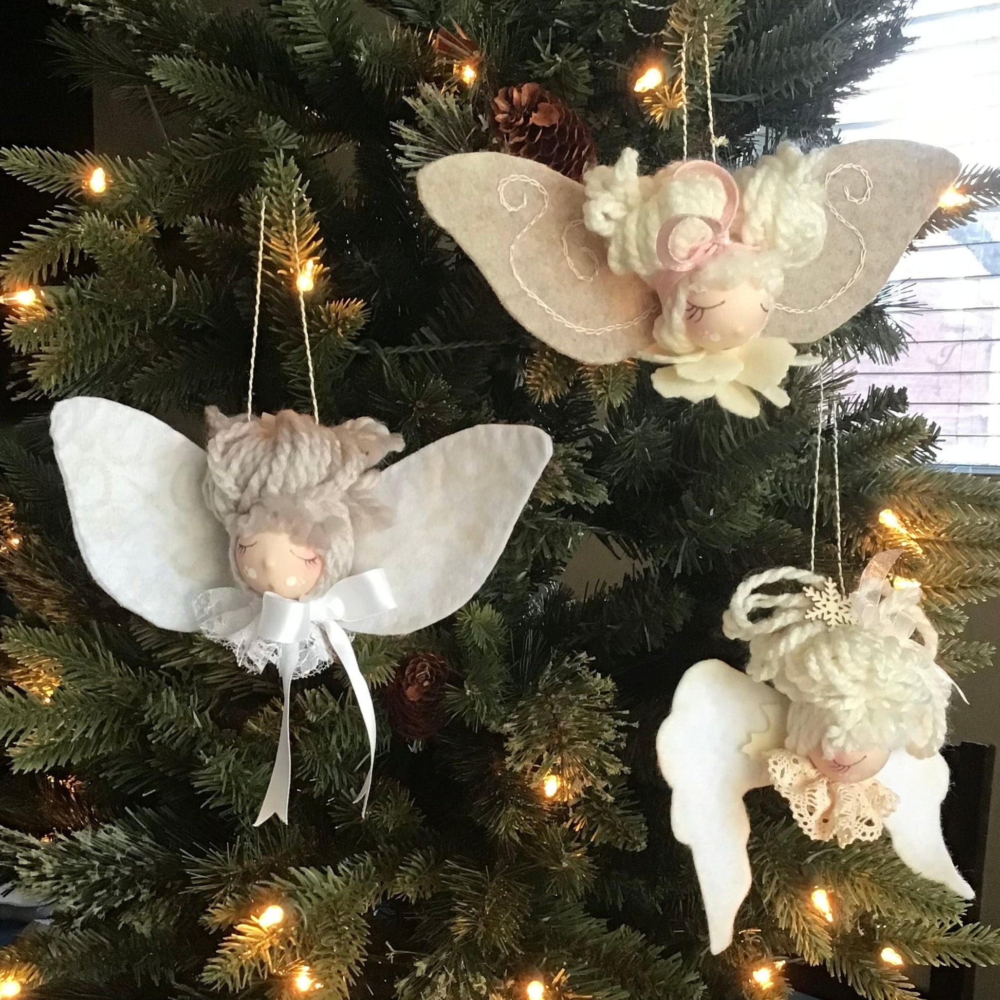 Adriana Ortiz Designs Holiday ornament Angel Christmas ornament
