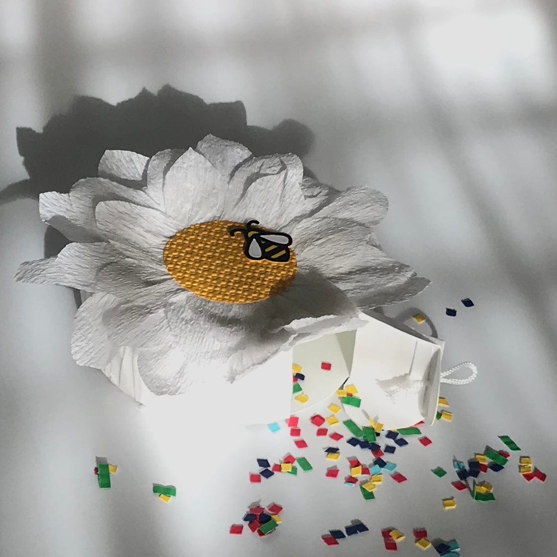 Adriana Ortiz Designs Favor Box Daisy  and Bee mini piñata party favor.