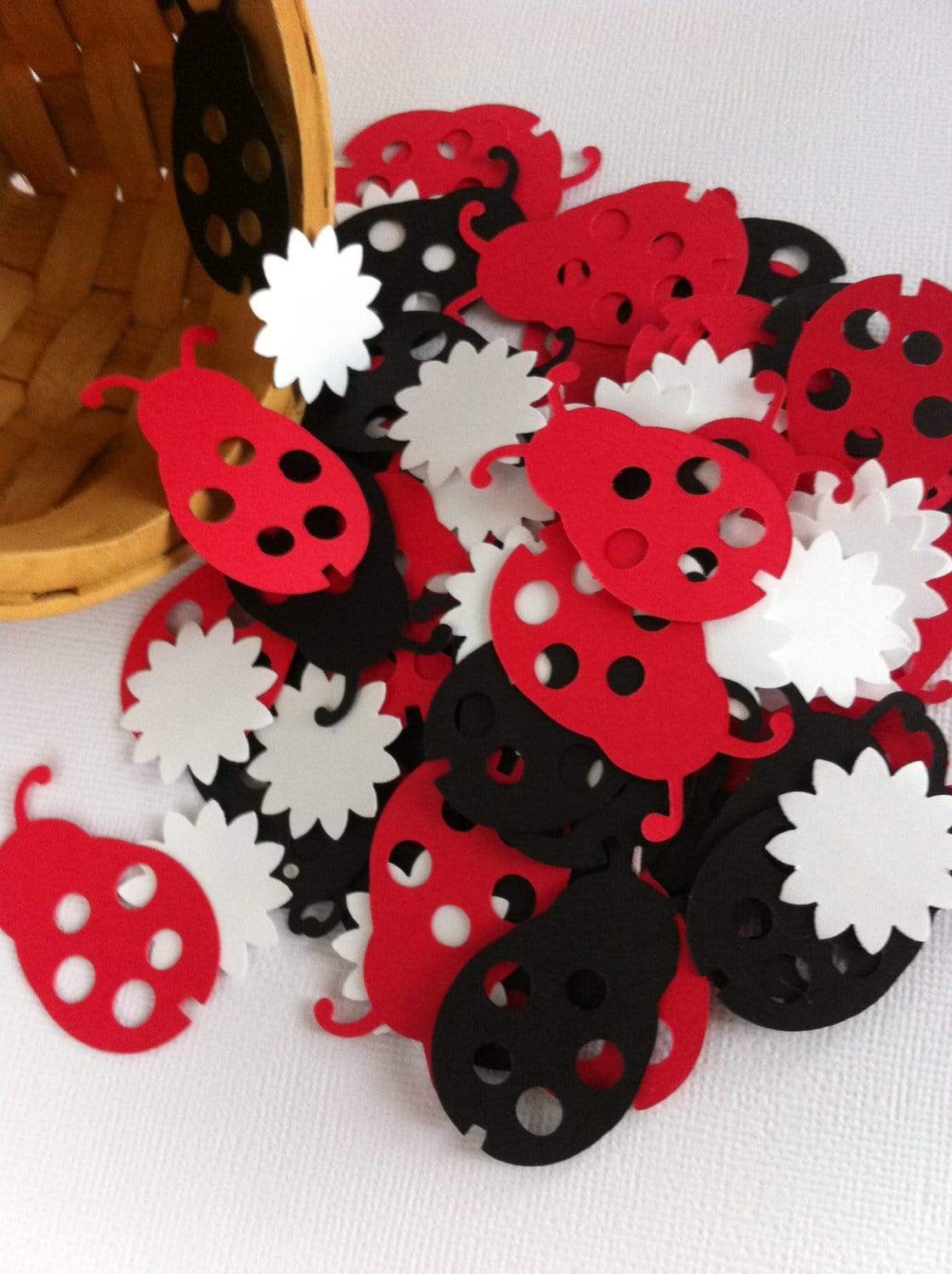 Adriana Ortiz Designs Confetti Ladybug Confetti. Ladybug Party Decoration. 100 Ct. Ladybug Baby Shower.