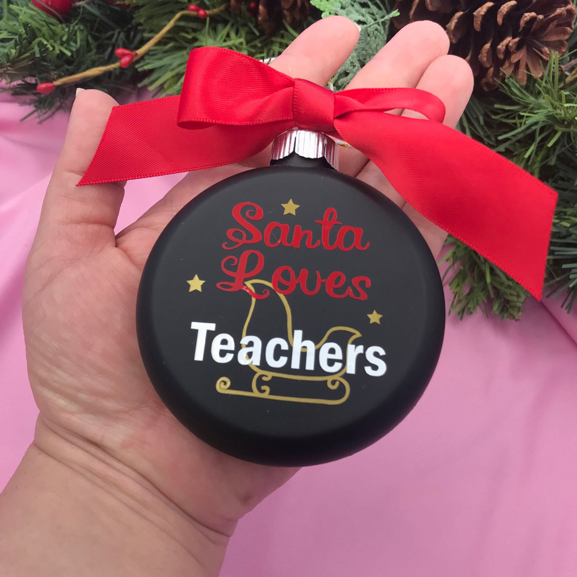 Adriana Ortiz Designs Holiday ornament Teacher-themed Christmas tree ornament
