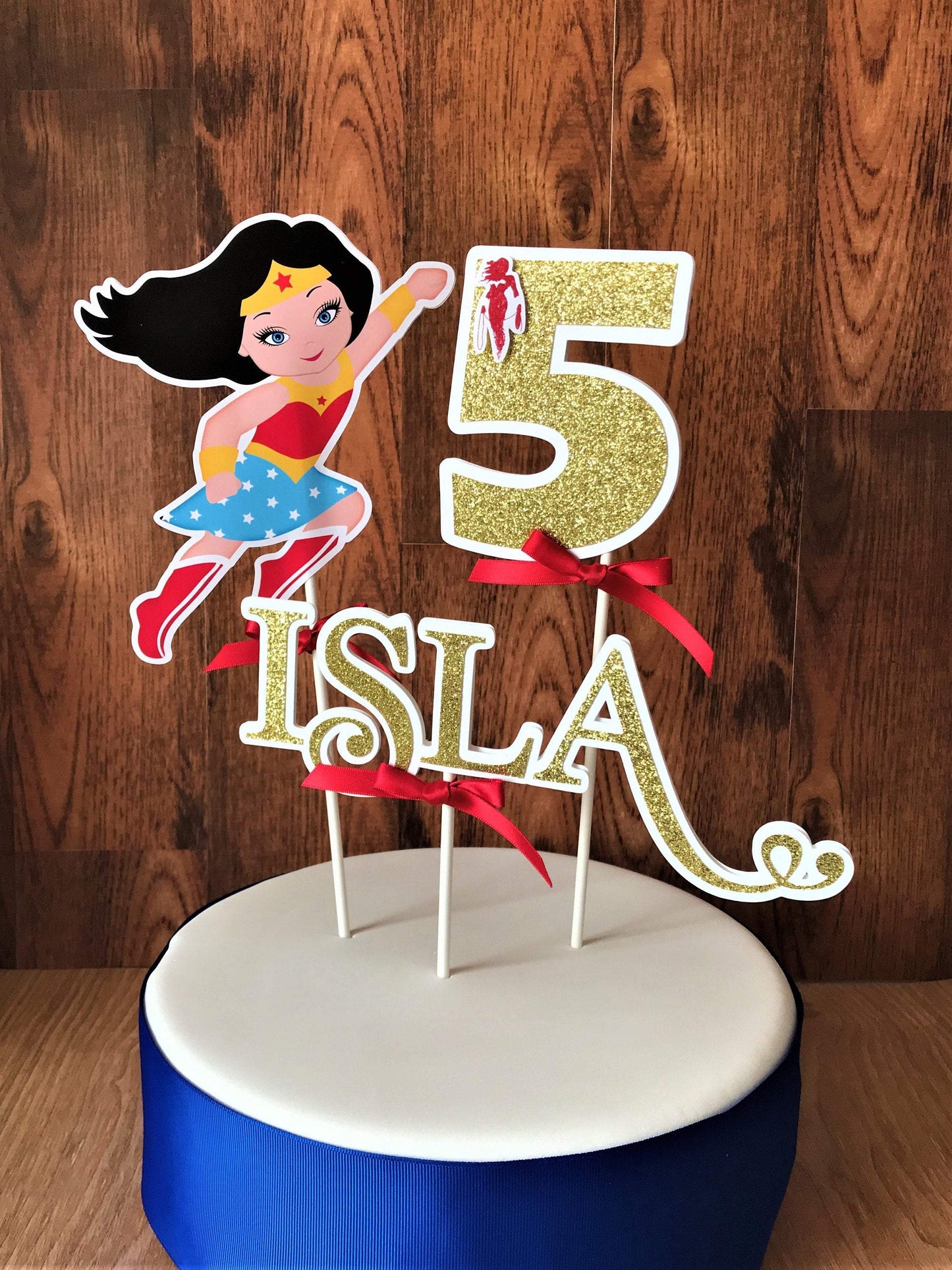 Adriana Ortiz Designs Cake Topper Wonder Woman Cake Topper Personalized.