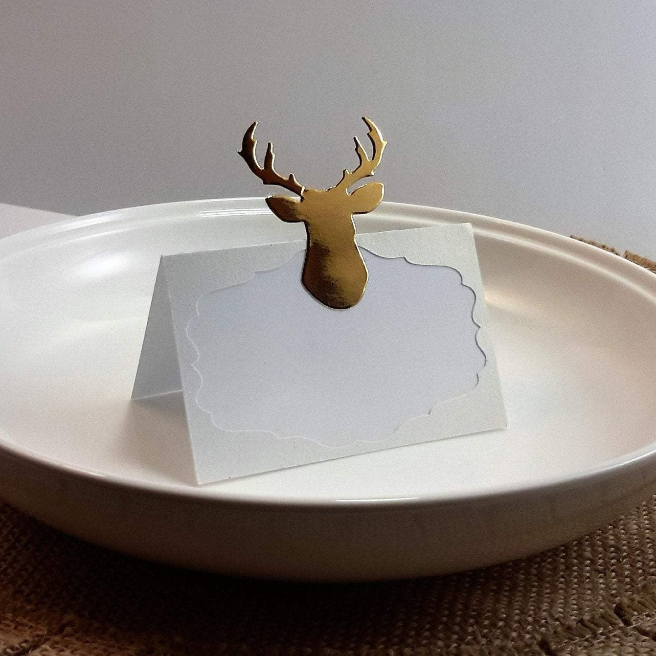 Adriana Ortiz Designs Place Cards Christmas Reindeer Food Tent