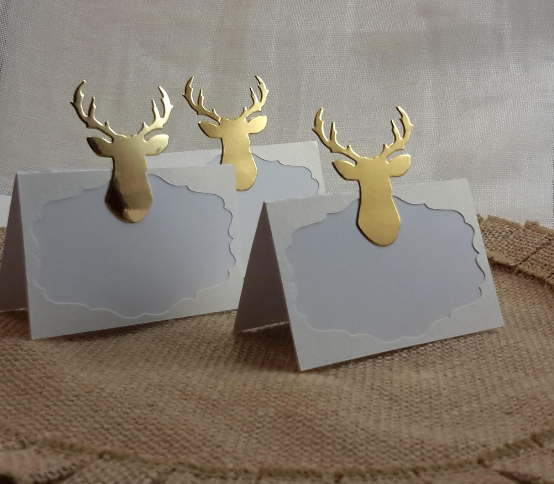 Adriana Ortiz Designs Place Cards Christmas Reindeer Food Tent