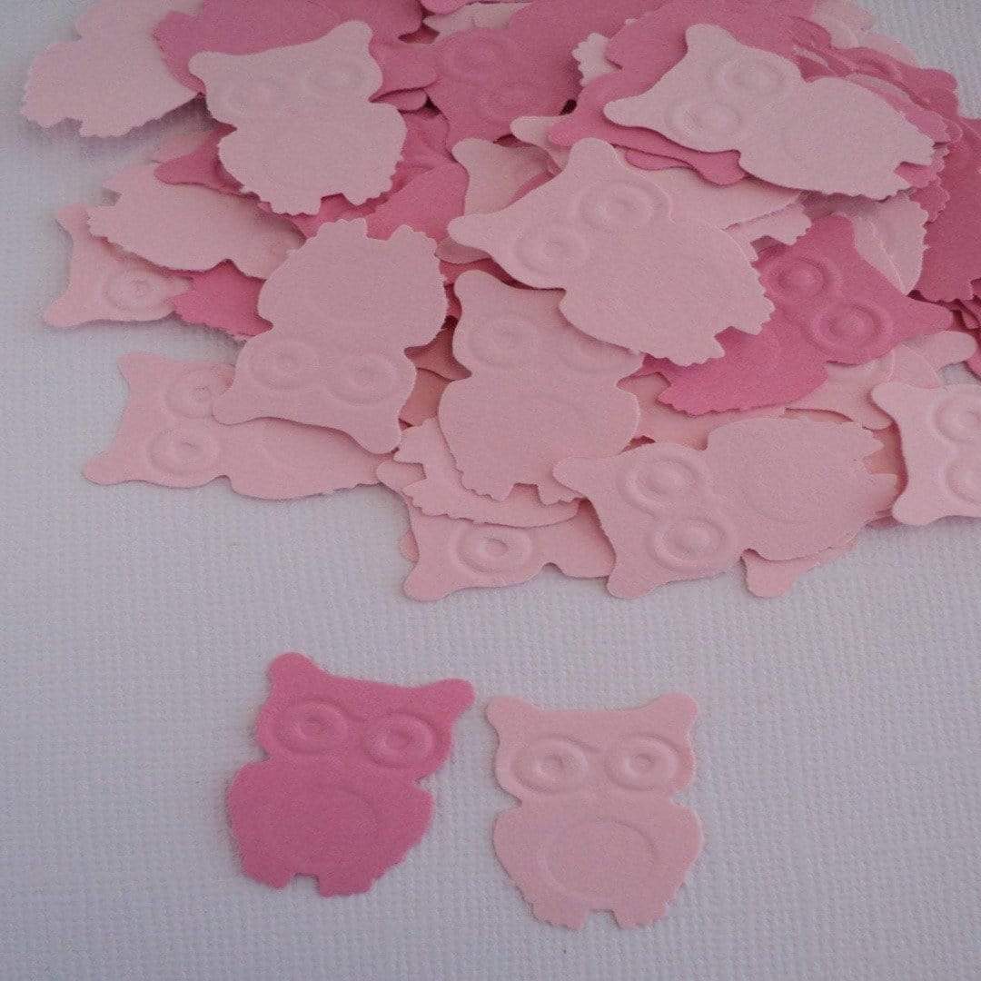 Adriana Ortiz Designs Confetti Owl Confetti Baby Shower Decoration 100 Ct. Pink Owl.Owl Theme Party