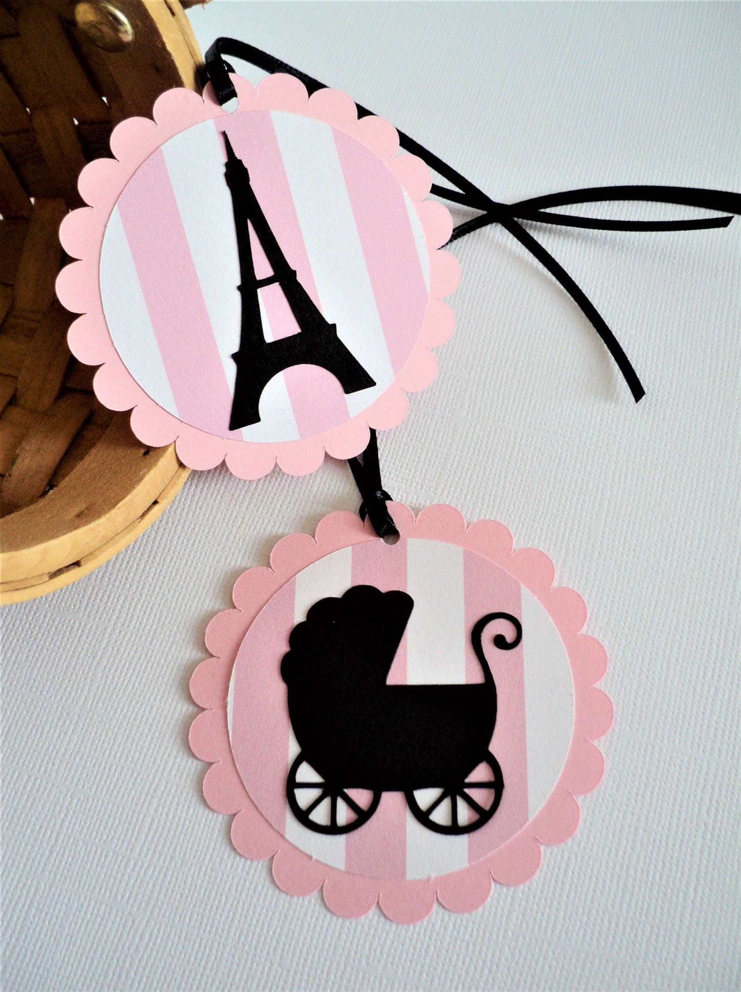 Adriana Ortiz Designs Tag Paris Baby Shower Gift Tags