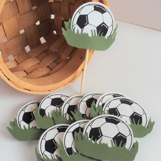 Adriana Ortiz Designs Cupcake toppers Soccer Cupcake Toppers